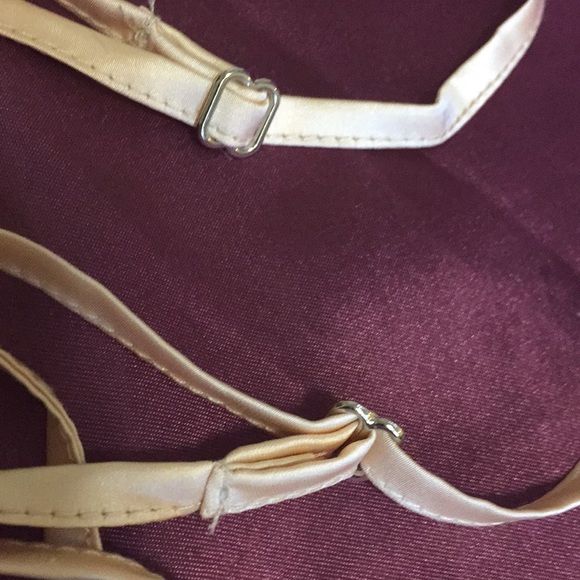 Satiny Cropped Cami Zipper Back, Adjustable Straps - Picture 7 of 7